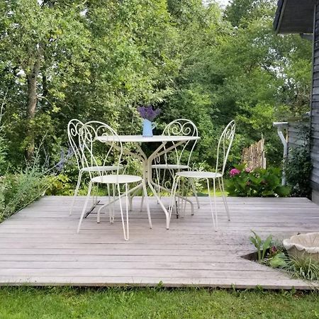 La Tuillère : maison en bois avec vue et piscine Saint-Aulaire Esterno foto